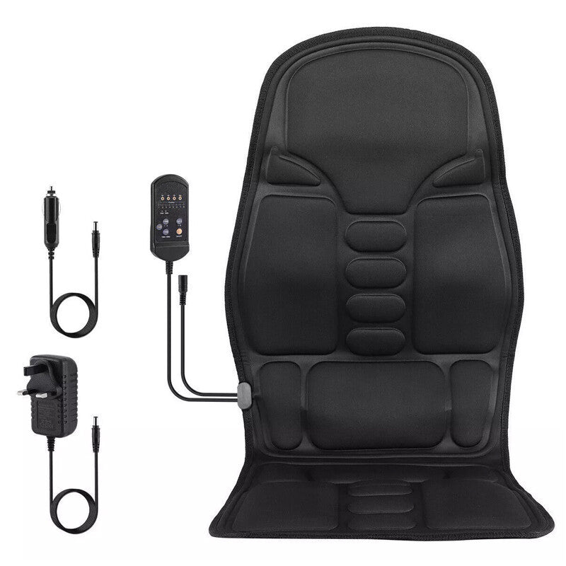 Car Seat & Chair Pad with Neck Heat Massager