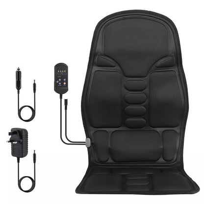 Car Seat & Chair Pad with Neck Heat Massager
