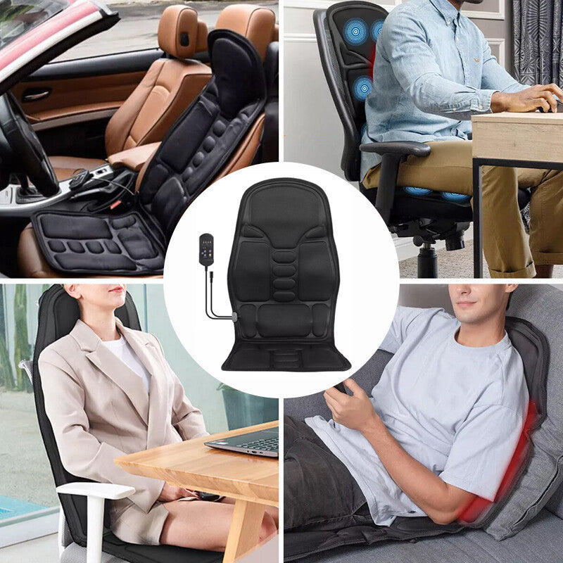 Car Seat & Chair Pad with Neck Heat Massager