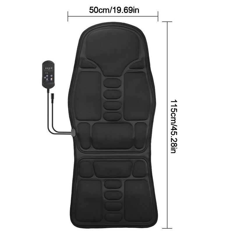 Car Seat & Chair Pad with Neck Heat Massager