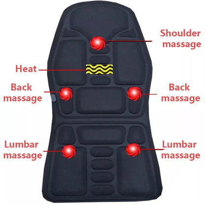 Car Seat & Chair Pad with Neck Heat Massager