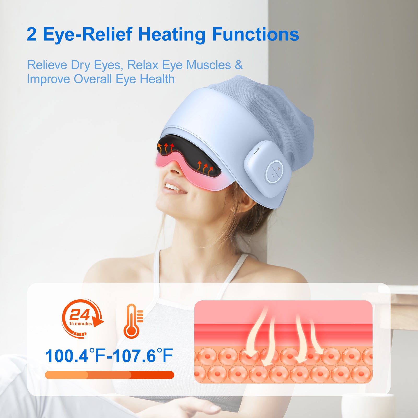Smart Head Massager With Eye Relief & Heating Function