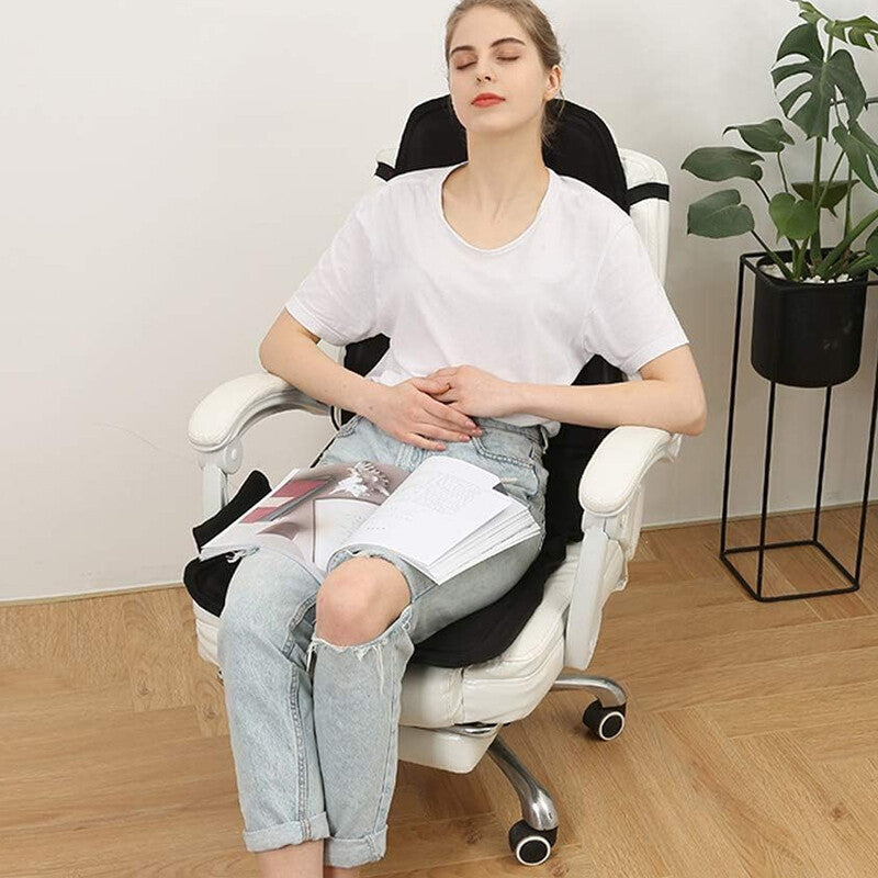 Car Seat & Chair Pad with Neck Heat Massager