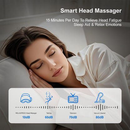 Smart Head Massager With Eye Relief & Heating Function